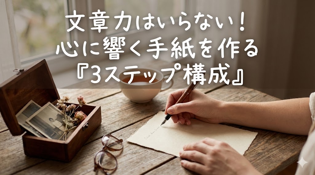 文章力はいらない!心に響く手紙を作る「3ステップ構成」
