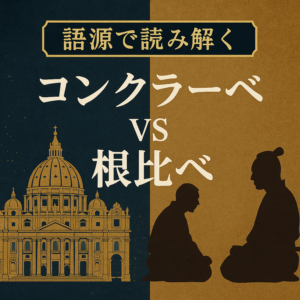 語源で読み解く「コンクラーベ」と「根比べ」の意外な共通点とは?