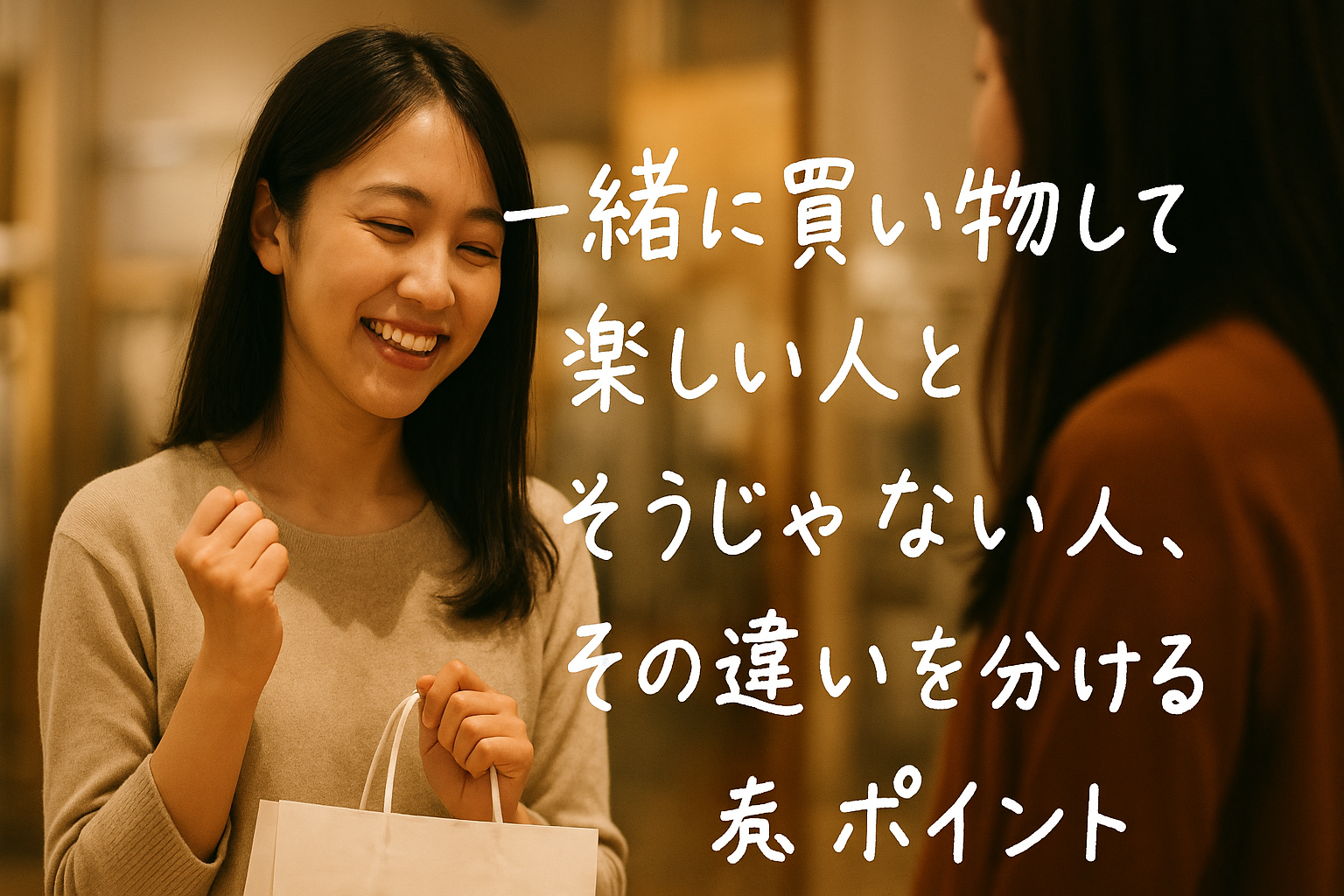 一緒に買い物して楽しい人とそうじゃない人、その違いを分ける意外なポイント