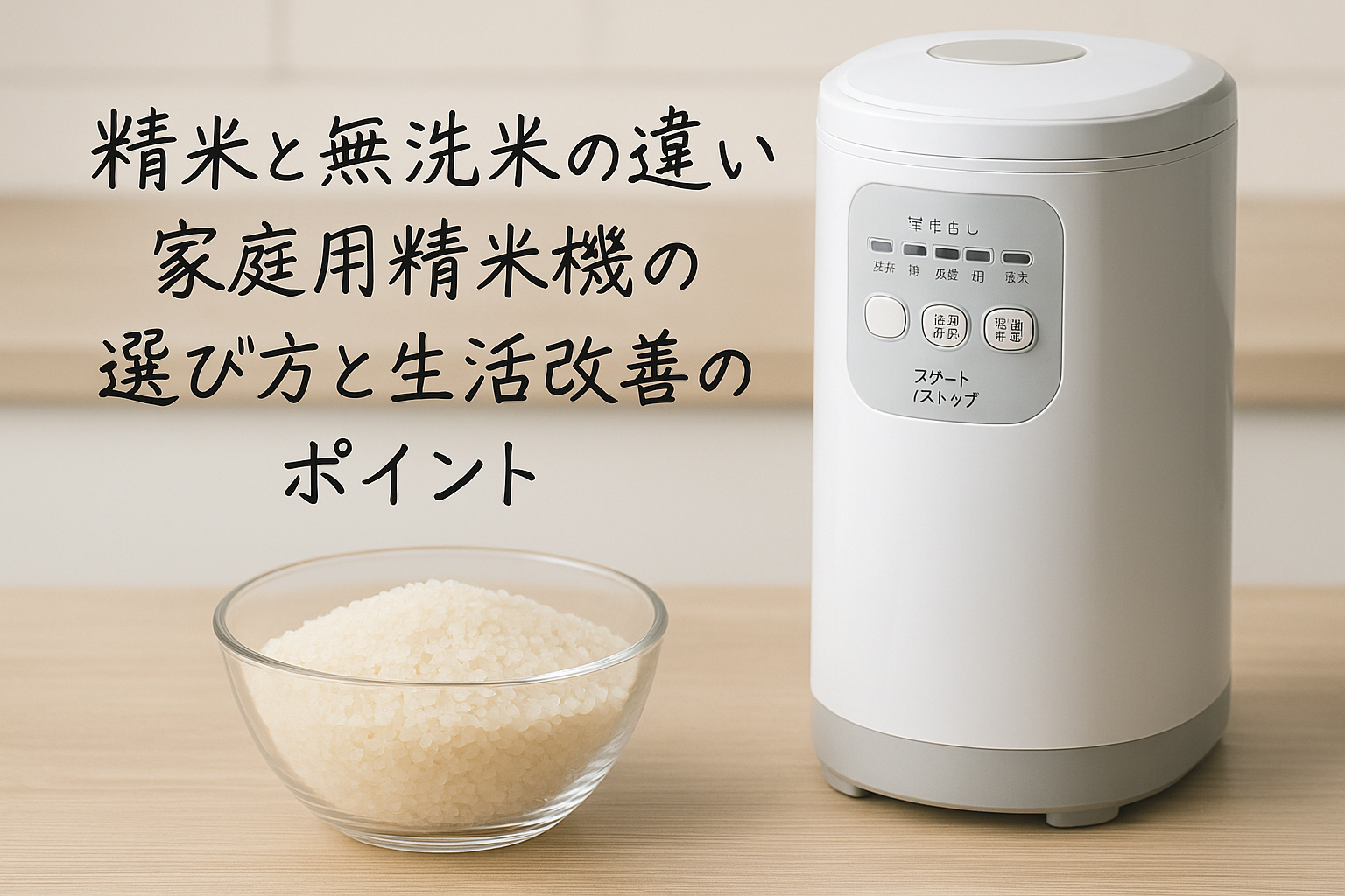 精米と無洗米の違いは?家庭用精米機の基礎知識と送りたいライフスタイル