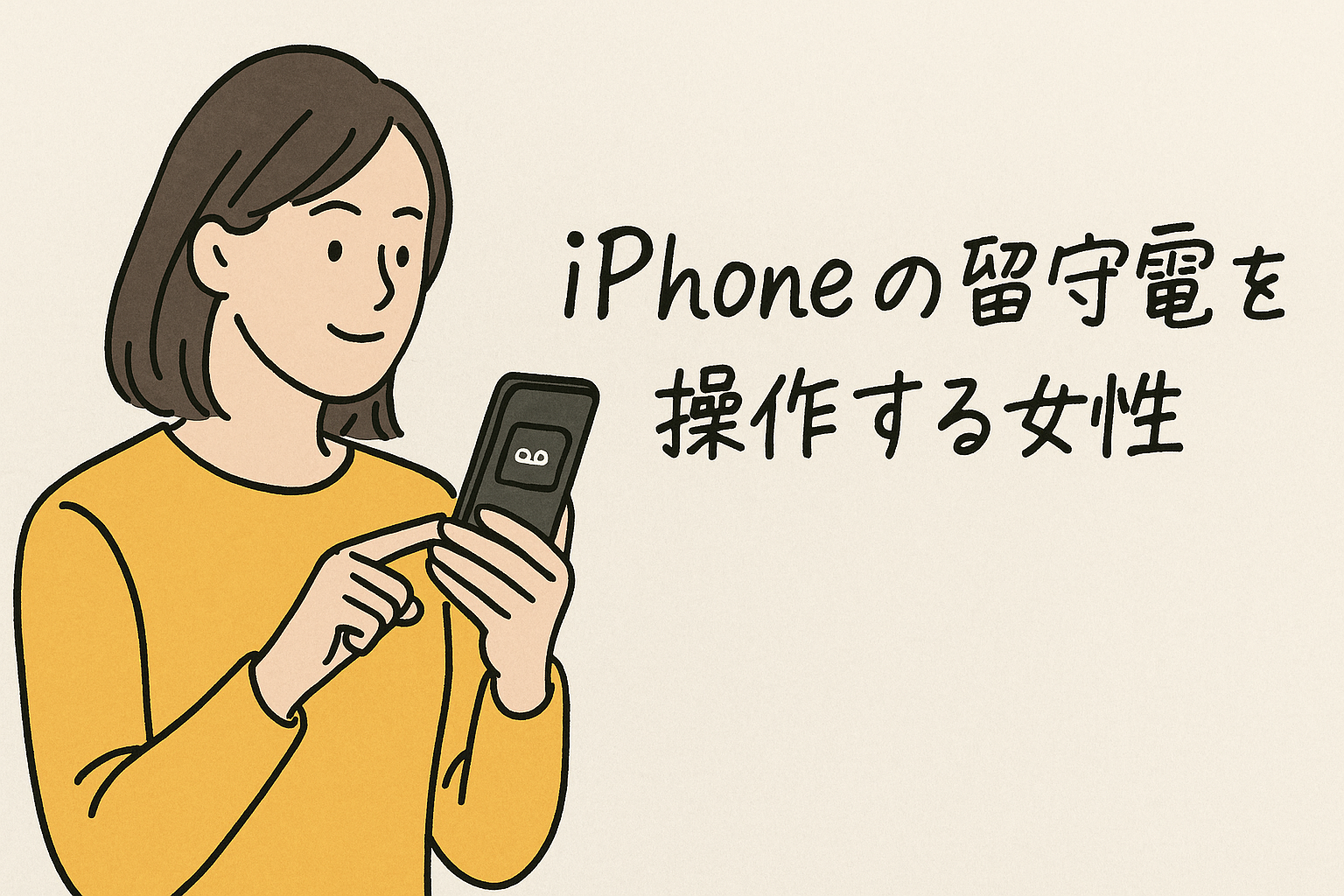 iPhoneの留守番電話