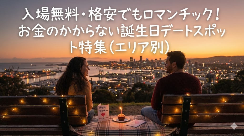 入場無料・格安でもロマンチック!お金のかからない誕生日デートスポット特集【エリア別】