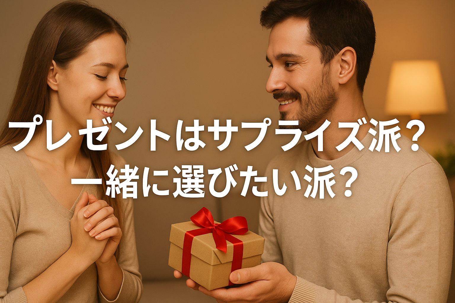 プレゼントはサプライズ派?一緒に選びたい派?