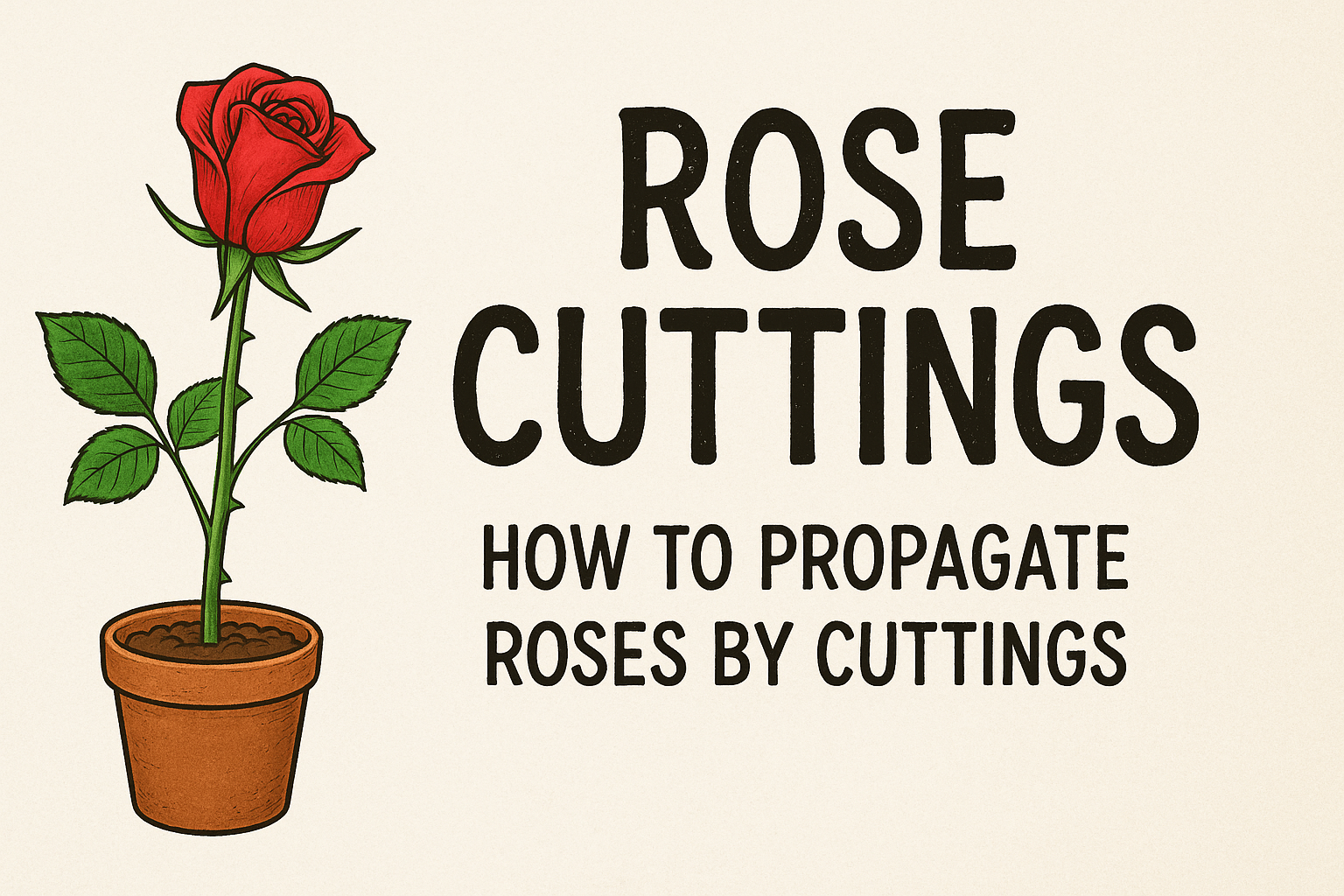 バラの挿し木を成功させる方法｜初心者が知るべきコツと手順を完全ガイド